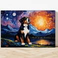 thumbnail image 4 of Entlebucher Mountain Dog Canvas Van Gogh Starry Night Wall Art Gifts Canvas Wall Art Frame Music Artist Customized Canvas Framed Photo Art Work For The Bedroom(Gifts For Dog Lover ), 4 of 6