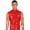 Red, variant on Men's Wet Look Tank Tops Zipper Sleeveless Vest Faux Leather Stand Collar Jacket Clubwear Pink 3XL