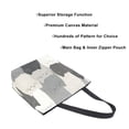 thumbnail image 3 of FORMRS Womens Canvas Tote Bag with Zipper Inner Pocket Shoulder Handbag, Gray Cute Cats, 3 of 7