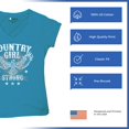 thumbnail image 6 of Country Girl Strong Eagle Women's V-Neck T-shirt Distressed Patriotic Vintage Spread Wings Rural Pride Life Lovers Gift Tee, 6 of 7