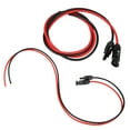 thumbnail image 1 of Câble d'Extension pour Panneau Solaire 10AWG, Connecteurs Rouges et Noirs de 50 Pieds pour Générateurs de Panneaux Solaires avec Systèmes d'Alimentation Solaire et Boîtes de Jonction PV, 1 of 7