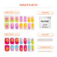 thumbnail image 4 of Tiras de gel para uñas Heyhae, semicuradas, sin lámpara LED, color rosa primaveral, 4 of 7