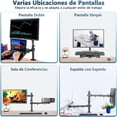 thumbnail image 4 of Soporte Dual De Monitor Y Laptop Para Escritorios Y Mesas Con Brazos Articulados Ajustables Monitor 15-33 Pulgadas, 4 of 8