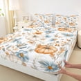 thumbnail image 3 of jejeloiu Rustic Pumpkin Full Size Sheets,Autumn Leaf Bed Sheets,Hello Fall Sheet Sets For Adult,Super Cozy Room Decor,4-Piece, 3 of 7