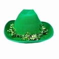 thumbnail image 6 of St. Patrick Day Tree Topper Hat Green Headwear Irish Top Head Accessory St. Patrick's Day Hats Green Stovepipe Tall Hats, 6 of 6