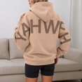 thumbnail image 4 of Women Oversized Yahweh Graphic Hoodie Christian Faith Pullover Heavyweight Streetwear Sweatshirt, 4 of 6