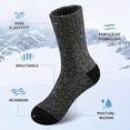 thumbnail image 3 of Men's Wool Socks, 6 Pairs, Extra Thick Warm Hiking Socks, Outdoor Sports Socks Suitable for Cold Weather-USA, 3 of 6