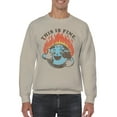 thumbnail image 2 of Smiling Earth on Fire Men's Sweatshirt, 2 of 3