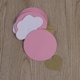 thumbnail image 3 of Guirnalda de nubes de colores 3D de 1,5 metros con corazones de amor para colgar en la habitación del bebé, ideal para fiestas de cumpleaños (rosa), 3 of 5