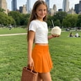 thumbnail image 5 of OGLCCG Girls Pleated Skirt with Shorts Athletic Tennis Skirts Kids Teen High Waisted School Uniform Mini Skirts 2-15 Years, 5 of 7