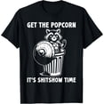 thumbnail image 1 of Get The Popcorn It's Shitshow Time Meme Raccoon - Camiseta divertida, 1 of 2