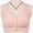 Pink, variant on Womens Bralettes Lace Bras Women Lace Front Button Shaping Cup Adjustable Shoulder Strap Large Size Underwire Bra Front Closure Bras For Women Plus Size Bras Comfortable Bras Beige 44