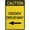 Warning Sign 3, variant on Caution High Voltage Sign - 8"x12" Vintage Metal Warning Sign, Retro Industrial Decor for Home Farm Bar Coffee Shop Club Wall Decoration