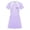 Purple, variant on YiZYiF Kids Girls One Piece Swimsuit Short Sleeve Front Zipper Bathing Suit with Integrated Safety Shorts Pink 140/L 不带胸垫