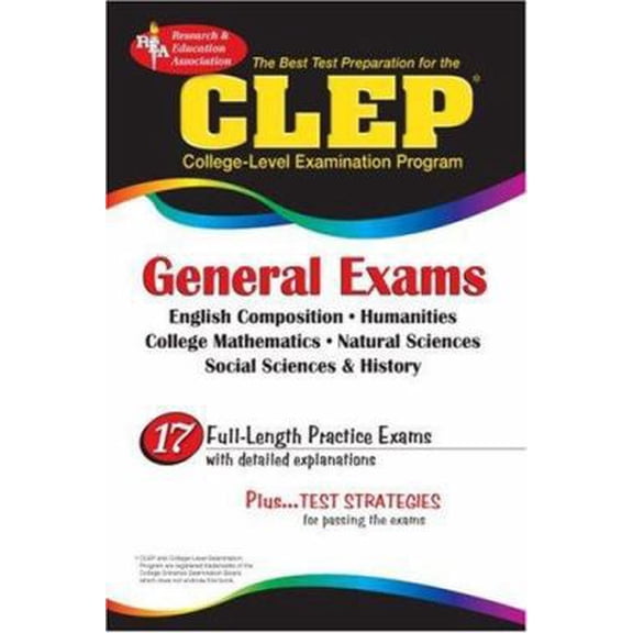 Pre-Owned REA Test Preps: CLEP General Exam (Rea) - The Best Test Prep for the CLEP General Exam (Paperback)