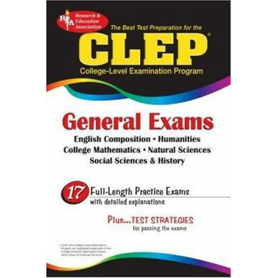 Pre-Owned REA Test Preps: CLEP General Exam (Rea) - The Best Test Prep for the CLEP General Exam (Paperback)