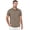 khaki, variant on QDG Men's Short Sleeve Polo Shirts Casual Collared Comfortable Fit Ideal for Daily & Golf Wear