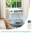 thumbnail image 6 of CRZOE 10000BTUs Window Air Conditioner, Window AC Unit Cooling up to 450sq.ft, 4 Modes and 3 Fan Speeds, 24H Timer, Remote Control, Quiet Operation, Reusable Filter, 6 of 7