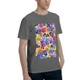 thumbnail image 2 of Bingfone The Garden Tricolor Pansy Flower Men'S Loose Fit Short-Sleeve Pocket T-Shirt, 2 of 7