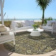 thumbnail image 6 of Addison Rugs Chantille Indoor/Outdoor Transitional Bohemian Paprika Washable Round Rug, 8' x 8', 6 of 6