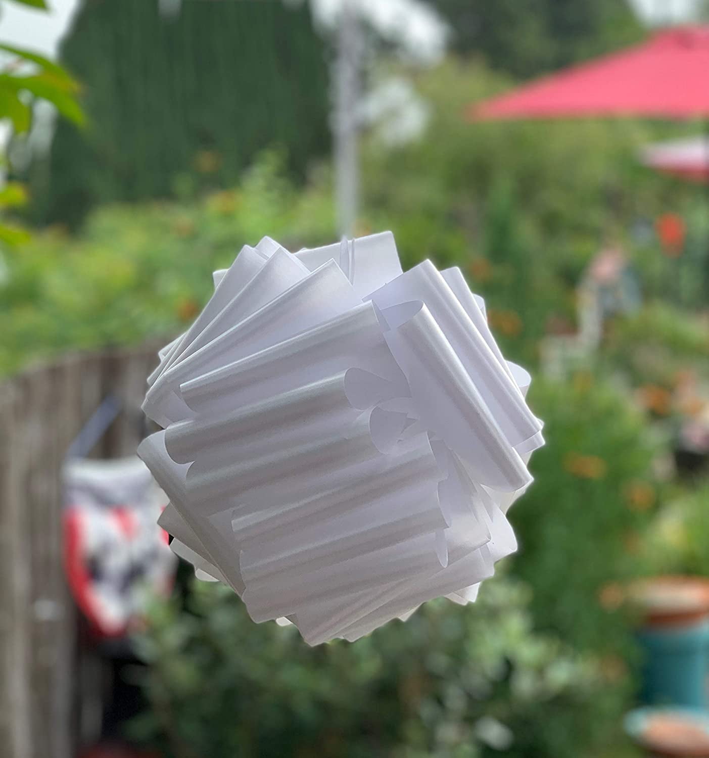 GiftWrap Etc. 8" White Pull Bows Bulk Pack – Set of 100, 4th of July, America 250 Anniversary, Wedding Decor, Reception, Event Decoration, Birthday, Big Bows for Trees, Fences, School Graduation