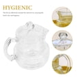 thumbnail image 3 of OUNONA Honey Storage Container Honey Jars Wedding Favors Transparent Acrylic Liquid Dispensing Home Use 1Set, 3 of 7