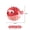 Red, variant on JUANCHENG Bouncy Fish Treat Ball-Bite-Resistant Sound-Making for Puppies & Dogs Leaky ball
