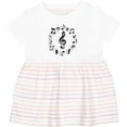 thumbnail image 3 of Inktastic Music Notes Girls Baby Dress, 3 of 5
