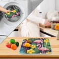 thumbnail image 3 of Yayeee Dish Drying Mat for Kitchen Counter 16" x 18" Microfiber Super Absorbent Coffee Decorative Pad, Flamingo Pattern, 3 of 9