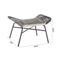 thumbnail image 5 of Ashland Modern 3-Piece Patio Conversation Set with Foot Ottomans in Gray, 5 of 18