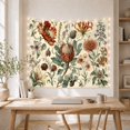 thumbnail image 5 of Vintage Protea Exotic Flower with Curling Vines, Romantic Boho for Flower Lovers, Botanical Wall Art, Mother's Day Gift, Tapestry Wall Hanging for Bedroom and Living Room, 5 of 7