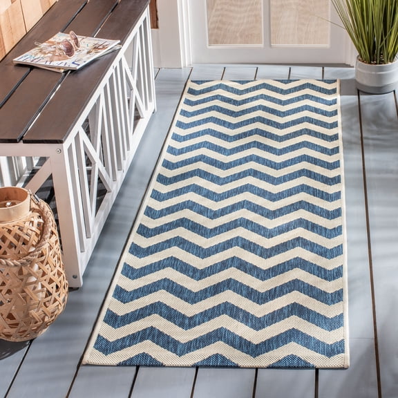 Courtyard Bailey Chevron Indoor/Outdoor Area Rug or Runner