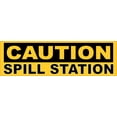 thumbnail image 2 of 10in x 3in Caution Spill Station Sticker, 2 of 2
