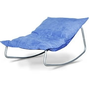 EZ Rocker Microfiber Chair, Blue