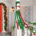 thumbnail image 7 of Lssam Christmas Windsock Snowman Design, 40-Inch Outdoor Hanging Wind Sock with Merry Christmas Flag for Patio, Garden, Yard Holiday Decoration, 7 of 7