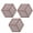 Red, variant on BE-TOOL 3Pcs Heat Insulating Mat Geometrical Hollow Design Placemat Hexagon Pot Pad Coffee Cups Coaster Red