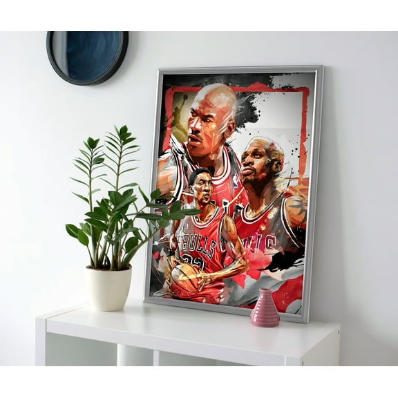 Chicago Bulls Legends Poster or Canvas Wall Art