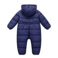 thumbnail image 3 of Newborn Infant Baby Boys Girls Snowsuit Kids Winter Jumpsuit Hoodied Puffer Coat 0-12M, 3 of 3
