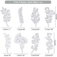 thumbnail image 2 of 1 Set 8Pcs 8 Style Custom Carbon Steel Hot Foil Plate Metal Dies for DIY Scrapbooking Embossing Photo Album Craft Making Template Leaf Pattern 5.2x1.5~3.6x0.1cm 1pc/style, 2 of 7