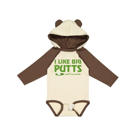

Inktastic I Like Big Putts Gift Baby Boy or Baby Girl Long Sleeve Bodysuit