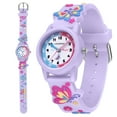 thumbnail image 3 of Kids Analog Watch 3D Cartoon Watch for Boys Girls Age 4-12 Waterproof Watch with Silicone Band Gift for Kids Age 4-12, 3 of 9