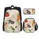 thumbnail image 1 of Easygdp Cute Vegetables Mochila para Niños y Niñas con Set de Caja de Almuerzo y Estuche para Lápices 3 en 1, Mochila Escolar Estampada para Adolescentes, 1 of 7