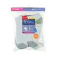 thumbnail image 4 of Hanes Women's Athletic Low Cut Socks, Full Sole Cushion, 10-Pairs White 5-9, 4 of 5