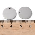 thumbnail image 3 of Non-304 Stainless Steel Pendants Stamping Blank Tag Flat Round Charm Stainless Steel Color 15x1.3mm Hole: 1.6mm, 3 of 3