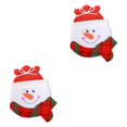 thumbnail image 2 of Injueey Vajilla decorativa de Feliz Navidad, cubertería, tenedor, cuchara, cubierta, vajilla, tapa, artesanía casera, regalo de decoración de Año No.02 2piezas, 2 of 6