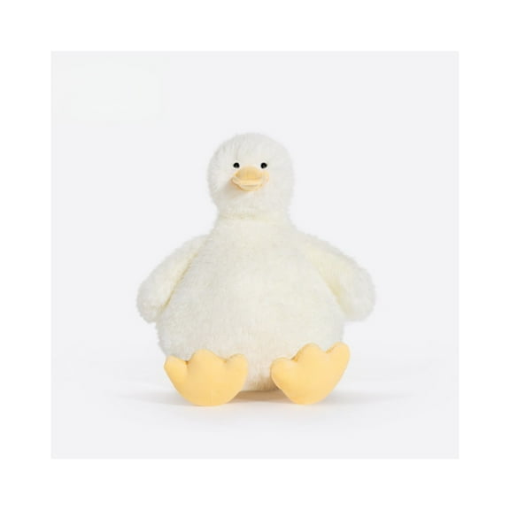 Cute Duck Plush Toy, Soft Stuffed Animal Doll by LADOM, Adorable Yellow Duckie Plushie Pillow, Huggable Cuddle Toy for Kids & Adults, Perfect Birthday or Holiday Gift for Girls