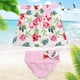 thumbnail image 4 of 2 unids/set Trajes Infantiles Ticfox Estampado Floral Sin Mangas Lindo Bowknot Bebé Niña Rosa 100, 4 of 13