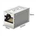 thumbnail image 3 of 3X RJ45 Female to Female CAT6A Shielded Coupler Inline Ethernet Coupler Ethernet Extender Adapter Ethernet Cable, 3 of 6