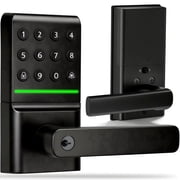 Door Lock,Blacksmith Electronic Door Lock with Handle,Keypad Smart Door Lock for Home,Black ﻿