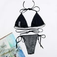 thumbnail image 5 of Women Swimwear 2Pcs/Set Swim Pool Matching Triangle Bottoms Attractive Two-pieces Bikini Set, 5 of 5